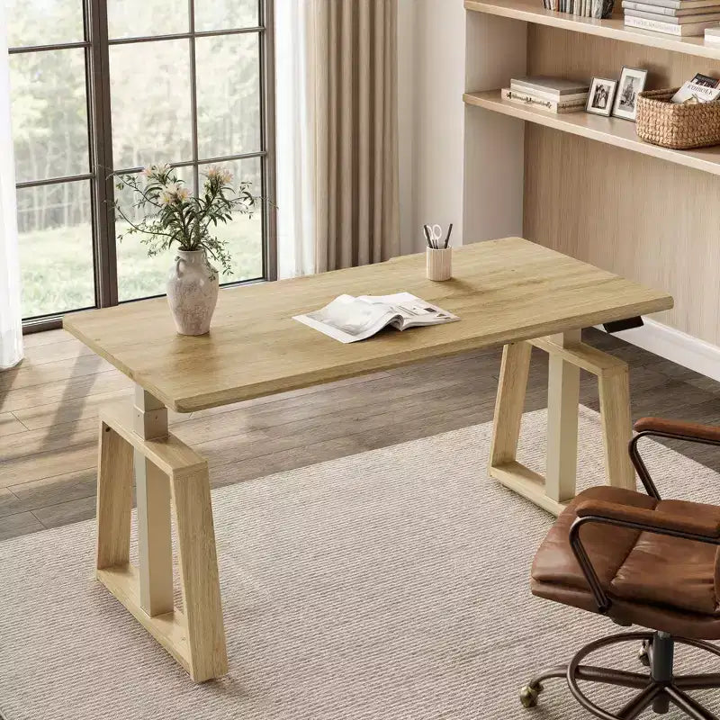 Bureau assis-debout réglable en hauteur (160x74cm)
