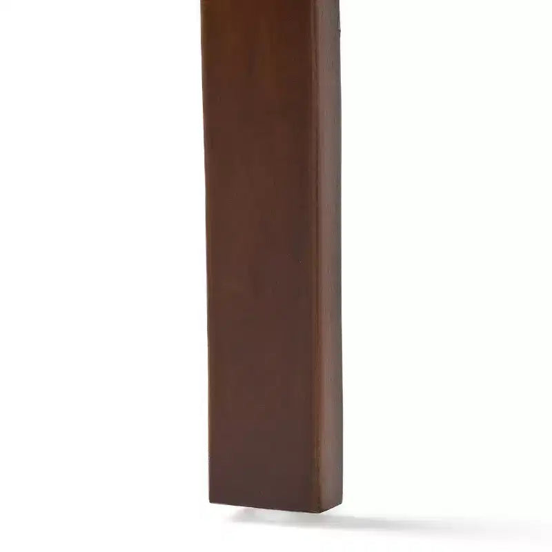 Banc contemporain en bois d'acacia avec coussin, acajou et crème