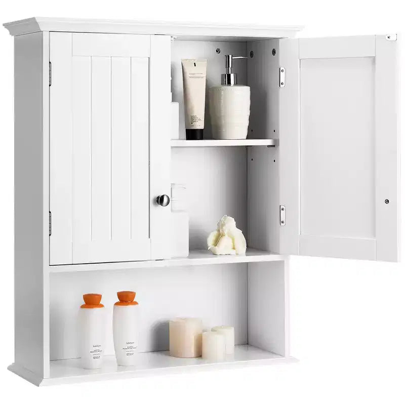 Armoire de rangement murale pour salle de bain Armoire à pharmacie Noir/Marron/Gris/Blanc