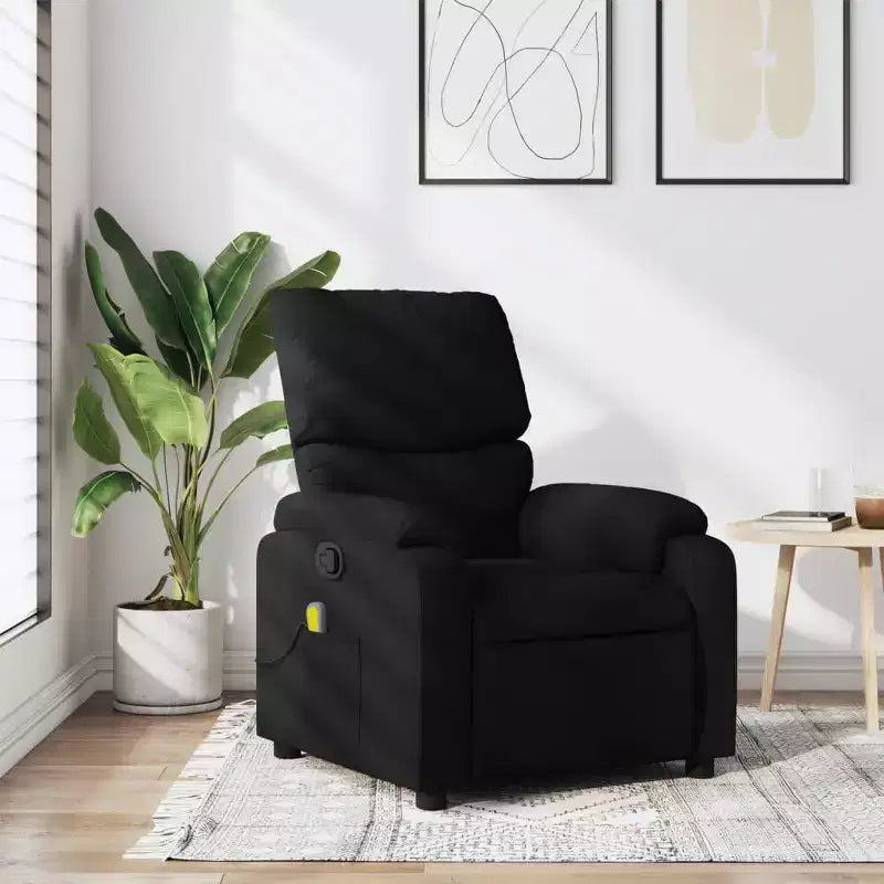 Fauteuil de massage inclinable en polyester, métal, contreplaqué Simple