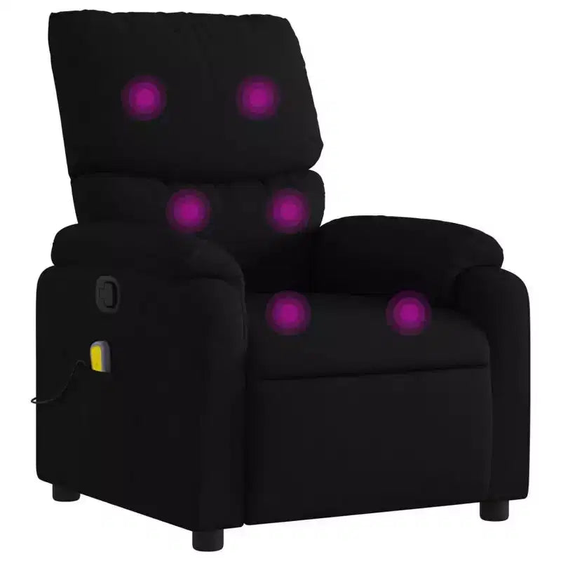 Fauteuil de massage inclinable en polyester, métal, contreplaqué Simple