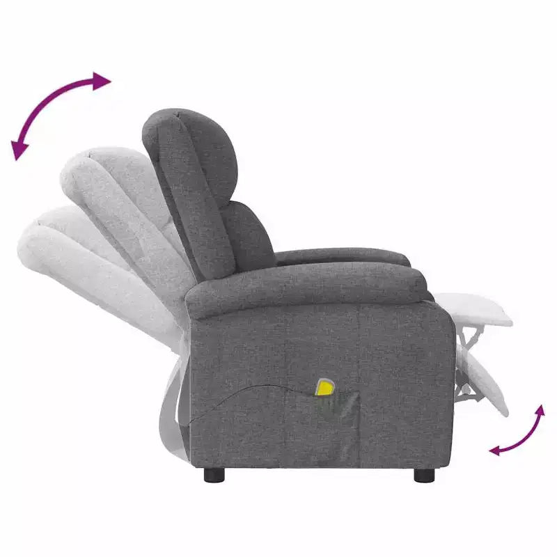 Fauteuil de massage Crème Tissu en polyester et métal Moyen