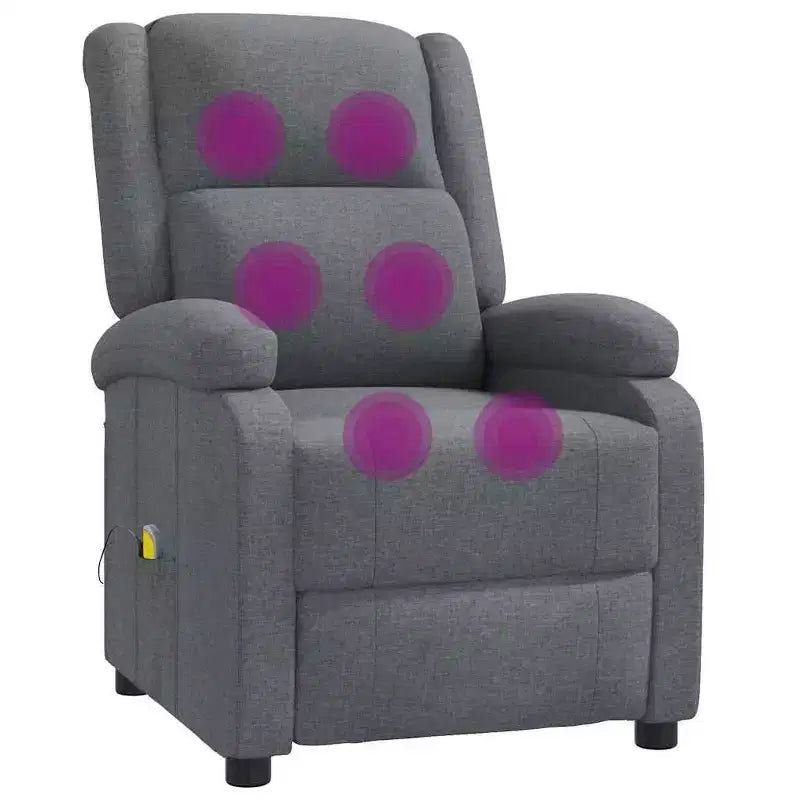 Fauteuil de massage Crème Tissu en polyester et métal Moyen