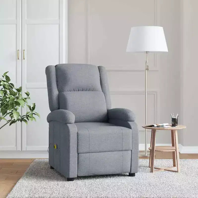 Fauteuil de massage Crème Tissu en polyester et métal Moyen
