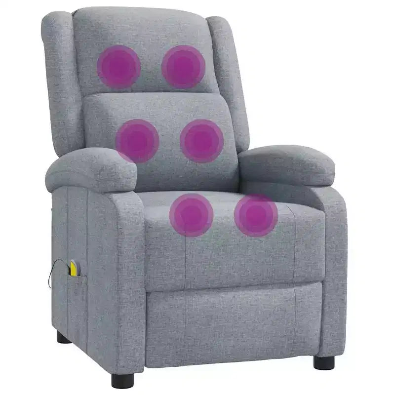 Fauteuil de massage Crème Tissu en polyester et métal Moyen