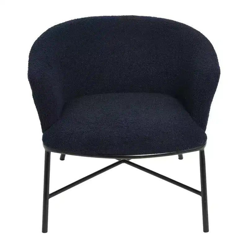 Fauteuil d'appoint rembourré en bouclette Bowery