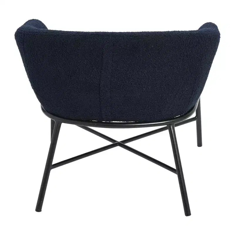 Fauteuil d'appoint rembourré en bouclette Bowery